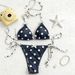 New Women's Lace-Up Two-Piece Swimsuit Style Sexy Bikini Hot Spring Beach Swimwear Popular Online_ecoleips.com