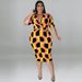 Plus Size Bodycon Dress, V-Neck Sleeveless Pencil Dress For Women, Stretchy Office & Party Cocktail Dress In Solid Colors_ecoleips.com