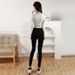 Women's Clothing modal high waist leggings for summer wear, slimming and slimming sports fitness pants, slimming and plastic yoga pants_ecoleips.com