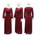 Modest Abaya Dress"Elegant Middle Eastern Muslim Dress – Slim Fit Long Dress With Lace & Rhinestone Details, Modest Fashion For Women"_ecoleips.com