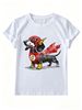 Women Crew Neck Short Sleeve T-Shirt Retro Distressed Superhero Dachshund Lightning Graphic Casual Summer Basic Top For Ladies_ecoleips.com