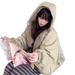 girl Hooded For Women, Short Style, 2025 New Autumn And Winter Small Size Popular Coat, Thickened Plush Cotton Padded Jacket_ecoleips.com
