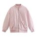 Winter Streetwear Baseball Jacket Women's Loose Bomber Coat Fashion Outerwear Polyester Cotton Filled With Multiple Colors XS-XL_ecoleips.com