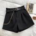 Women's Clothing Slim High Waist A Line Wide Leg Pants Versatile Casual Pants_ecoleips.com