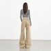 Khaki Straight-leg Jeans For Women, New Autumn/winter 2025, High-waisted, Loose, Slimming, Versatile, Wide-leg,_ecoleips.com