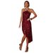 Sparkling Sequin Sleeveless Bodycon Dress For Women, Elegant Asymmetrical Hem Party Clubwear_ecoleips.com