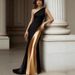 Ng2510292 European And American Cro-border Dre, Black Straple Evening Gown, Engagement Show, High-end, Elegant, Slimming_ecoleips.com