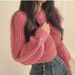 K New Bubble Sleeve Soft Sticky Sweater Women's Fashion Queen Style Loose Hoodie_ecoleips.com