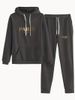 Luxury Women's Letter Print Hoodie And Jogger Set Casual Chic Two-Piece Outfit Dark Gray Red Apricot S-XXL_ecoleips.com