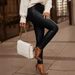 Aria Basics Cross-Border European And American Fashion Leather Tight Elastic Pants Three Colors Four Sizes In Stock_ecoleips.com