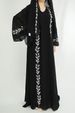 Women's Clothing Fashion Street Chiffon Pink Round Neck Plant Pattern Embroidered Long Dress_ecoleips.com