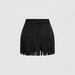 Women's Retro A-Line Skirt Studded Tassel Faux Suede Bottoms 2026 Fashion Retro Style Skirt_ecoleips.com