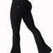 Women's Clothing Yoga Workwear Style Peach Hip Pocket Flared Pants Sports Quick Drying Tightening Sexy Trousers_ecoleips.com