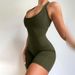 Fashion Summer Women's Clothing Back U Neck Sexy Solid Color Tight Hip Sports One Piece Yoga Pants Short_ecoleips.com