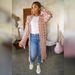 Women's Clothing Hand-Crochet Lace Longline Cardigan – Oversized Boho Knit Sweater With Distressed Detailing, Y2K Grunge Aesthetic For Women_ecoleips.com