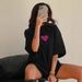 Southeast Asia Back Pack Collar Loose Short Sleeve Women Summer New Round Neck Casual Top T-Shirt_ecoleips.com