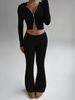 "Women's Cropped Zip-Up Hoodie & Jogger Set – Winter Streetwear Ribbed Fleece Tracksuit (S-XL, Poly-Spandex Blend)"_ecoleips.com
