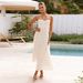 In-stock Cross-border European And American Women's Clothing, New Floral Sexy Strapless Backless Vacation-style Dress_ecoleips.com