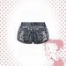 Betty Women's Cartoon Embroidered Rhinestone Denim Shorts Light Blue Sexy Jeans Factory Direct Wholesale Bottoms_ecoleips.com