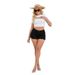 Low-Rise Distressed Denim Shorts For Women - Vintage High Stretch Ripped Jean Shorts In Black/White/Pink/Yellow/Sky Blue/Red_ecoleips.com