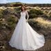 Women’s Clothing spring new long sleeved one shoulder bridal wedding dress dress long skirt_ecoleips.com