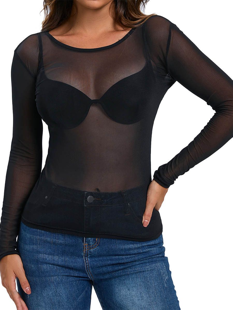 New European And American Cross-border Women's Clothing: Fresh, Sexy, Slim-fitting, Sheer, Tight-fitting,_ecoleips.com