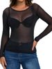 New European And American Cross-border Women's Clothing: Fresh, Sexy, Slim-fitting, Sheer, Tight-fitting,_ecoleips.com