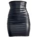 Women's Clothing PU Leather Skirt Half Length Skirt Large Size Skirt Female Zipper Skirt Pleated Skirt Hip_ecoleips.com