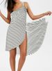 Aria Basics Aria Basics , , : Popular European And American Sexy Beach Wrap Vacation Dresses, Striped Strap Dresses_ecoleips.com