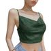 cross-border Foreign Trade European And American Women's Clothing: Casual Off-shoulder Glittery Mini Tank Top,_ecoleips.com