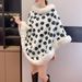 Verve 2025 Autumn Winter New Women's Plush Chrysanthemum Pullover Long Sleeve Versatile Warm_ecoleips.com