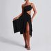 Summer New Sexy Women's Sleeveless Backless Long Dress European And American Style Cross Border Wholesale with Slit Hem_ecoleips.com