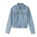 Women’s Clothing New Heavy Duty Diamond Rivet Denim Jacket Women's Long Sleeved Korean Style Loose Slim Fashion Jacket_ecoleips.com