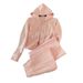 Women's Clothing Autumn New Style Stylish Age Reducing Hooded Cardigan Top Wide Leg Pants Two Piece Suit_ecoleips.com