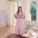 Verve New Muslim Embroidered Robe Clothing Abaya Light Evening Two-Piece Set Dress_ecoleips.com