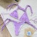 Women's Clothing Solid Color Multi String Sexy Backless Bikini Split Swimsuit Female_ecoleips.com