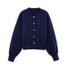 European Light Women's Spring Autumn Knitted Cardigan And Skirt Set, High-End Fashionable Little ,_ecoleips.com