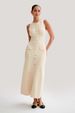 Women's Elegant Sleeveless Button Down Knit Bodycon Maxi Dress – Party Evening Gown_ecoleips.com