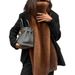 Aria Basics European And American Cross-Border 2025 Spring Women's Vest: Comfortable, Casual, High Collar, Fur, Sleeveless,_ecoleips.com