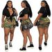 Women's Clothing Women's Fashion Camouflage Irregular Skirt Pants Single Link For Formal & Casual For Women_ecoleips.com