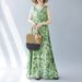 Real Shot Of The 2024 Summer New Bohemian Plus-size Sleeveless Round-neck Printed Mid-length Dress For Women_ecoleips.com