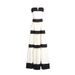 Women's Clothing Elegant Long Skirt Winter Top Striped Bow Decoration Dress_ecoleips.com