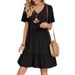 2026 Summer European And American Style Women's Dress Loose Casual Short Sleeved Waist Flowing Dress_ecoleips.com