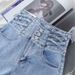 2025s High Waist Denim Shorts Fashion Women's Spring 2025 New Small Stature Design Sense Girl Tight Hot Pants_ecoleips.com