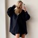 Women's White Long Sleeve Shirt Loose Collar Casual Elegant Fashion American Style For Spring Autumn Versatile Commuting Top_ecoleips.com