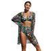 Women's Sexy Floral Print Bikini Set - High Elasticity Swimwear With Removable Padding, Multi-Color & Plus Size Options (S-XXL)_ecoleips.com