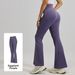 High-Waisted Yoga Pants For Women Hip Lifting Wide Leg Slightly Flared Nude Feel Fitness Pilates Sports Flared Pants_ecoleips.com
