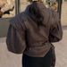 K New Street Style Personalized Fashion Retro Imitation Leather Jacket Jacket With Lapel Tie_ecoleips.com