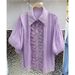 Women's Clothing Elegant Style Women's Blouse Lace Trimmed Ruffled Pearlescent Tulle Graceful Shirt Top For Formal & Casual_ecoleips.com
