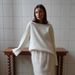 Aria Basics Aria Basics Cross-Border Pure Cotton Pullover European American 2025 Autumn And Winter New Style Elegant Loose Lazy Sexy Backless_ecoleips.com